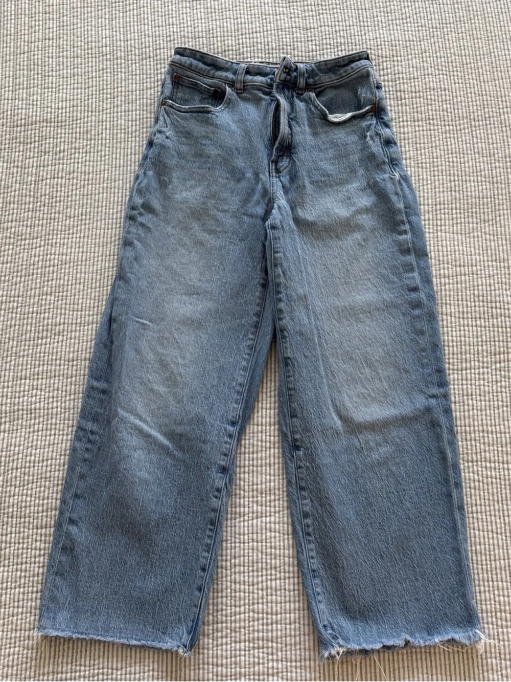 Madewell Curvy Perfect Vintage Wide-Leg Crop Jean Hallstead Wash - Picture 7 of 13